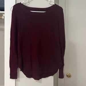 AEO Crew Jegging Sweater - Burgundy